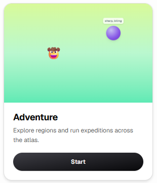 Adventure 모드 화면